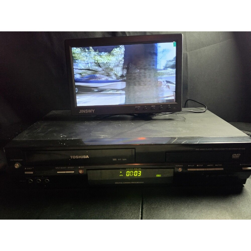 Toshiba SD-V295KU DVD VCR VHS Combo Hi-Fi VCR Works DVD Not Reading As-Is